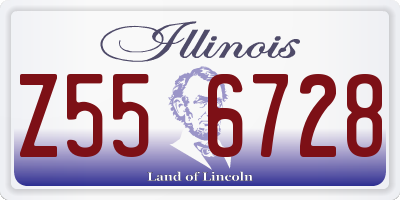 IL license plate Z556728