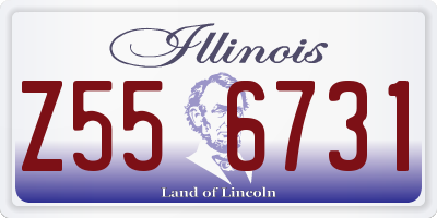IL license plate Z556731