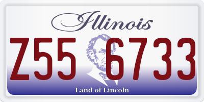 IL license plate Z556733