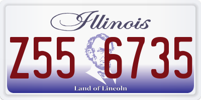 IL license plate Z556735