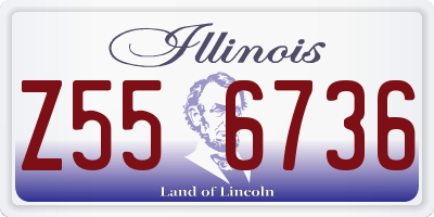 IL license plate Z556736