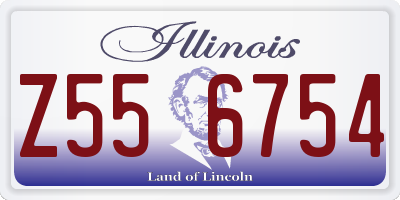IL license plate Z556754