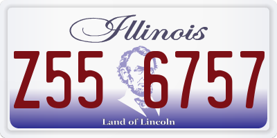 IL license plate Z556757