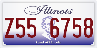 IL license plate Z556758