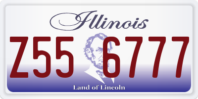 IL license plate Z556777