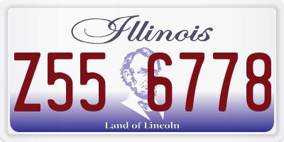 IL license plate Z556778