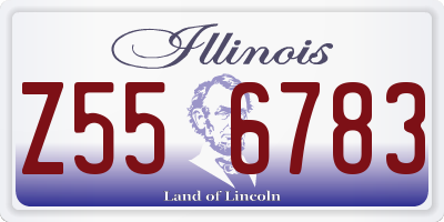 IL license plate Z556783