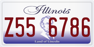IL license plate Z556786