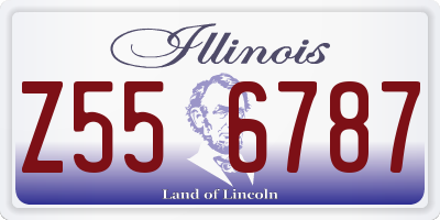 IL license plate Z556787