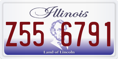 IL license plate Z556791