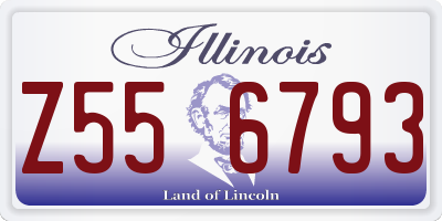 IL license plate Z556793