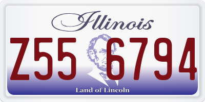 IL license plate Z556794
