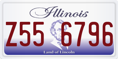 IL license plate Z556796