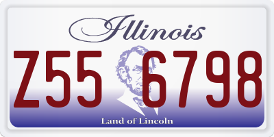 IL license plate Z556798