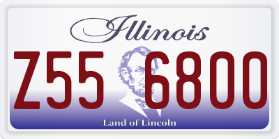 IL license plate Z556800