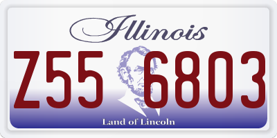 IL license plate Z556803