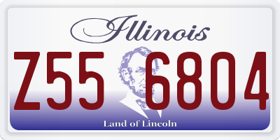 IL license plate Z556804