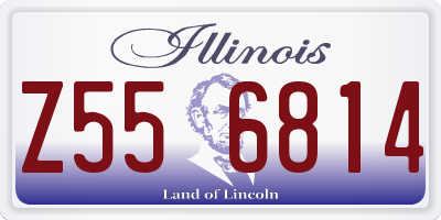 IL license plate Z556814