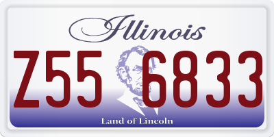 IL license plate Z556833