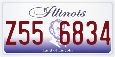 IL license plate Z556834