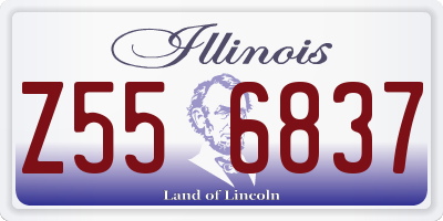 IL license plate Z556837