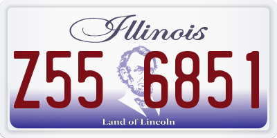 IL license plate Z556851