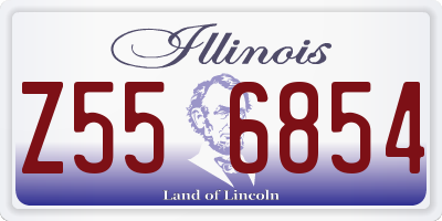 IL license plate Z556854