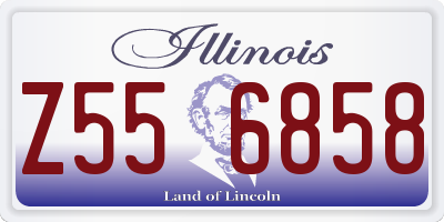 IL license plate Z556858