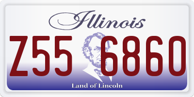 IL license plate Z556860