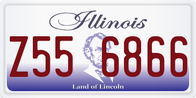 IL license plate Z556866