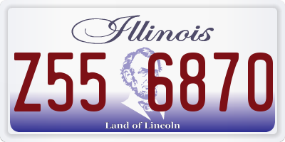 IL license plate Z556870