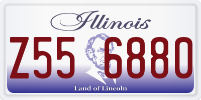 IL license plate Z556880
