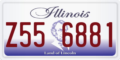 IL license plate Z556881