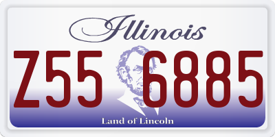 IL license plate Z556885
