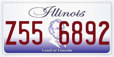 IL license plate Z556892