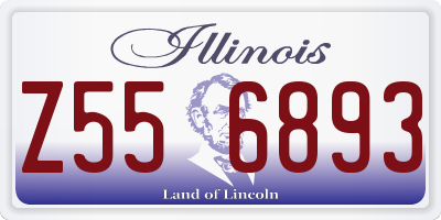 IL license plate Z556893