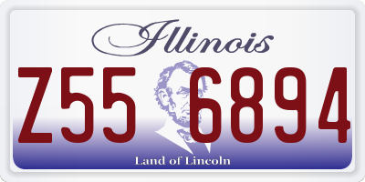 IL license plate Z556894