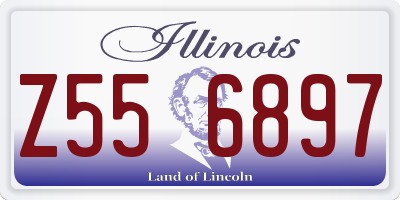 IL license plate Z556897