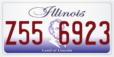IL license plate Z556923