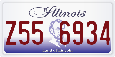IL license plate Z556934