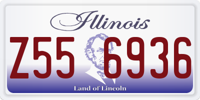 IL license plate Z556936