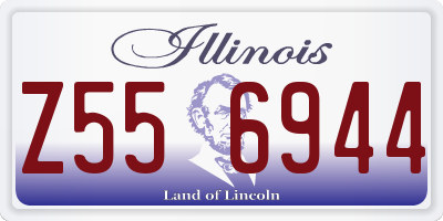 IL license plate Z556944