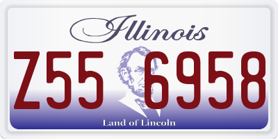 IL license plate Z556958