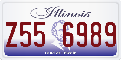 IL license plate Z556989