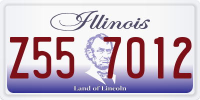 IL license plate Z557012