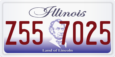IL license plate Z557025
