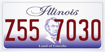 IL license plate Z557030