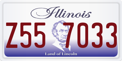 IL license plate Z557033