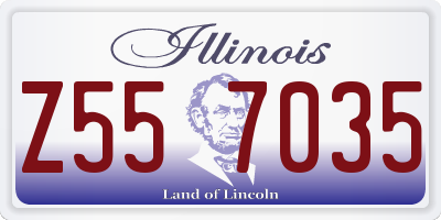IL license plate Z557035