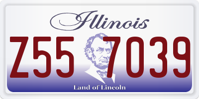 IL license plate Z557039